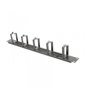 Organizador de cables con ganchos y cepillos 1U 19" NIMO