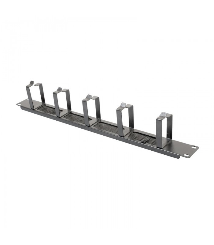 Organizador de cables con ganchos y cepillos 1U 19" NIMO