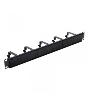Organizador de cables con ganchos y cepillos 1U 19" EPRADO
