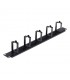 Organizador de cables con ganchos y cepillos 1U 19" EPRADO