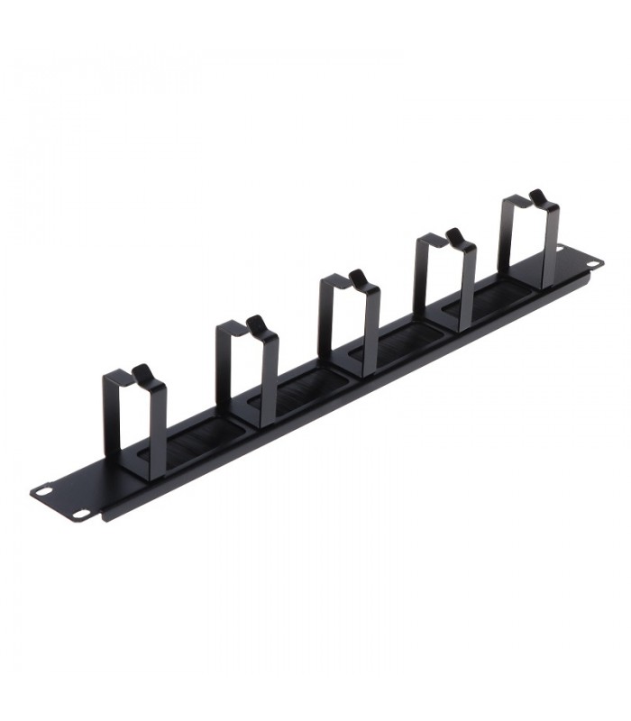 Organizador de cables con ganchos y cepillos 1U 19" EPRADO
