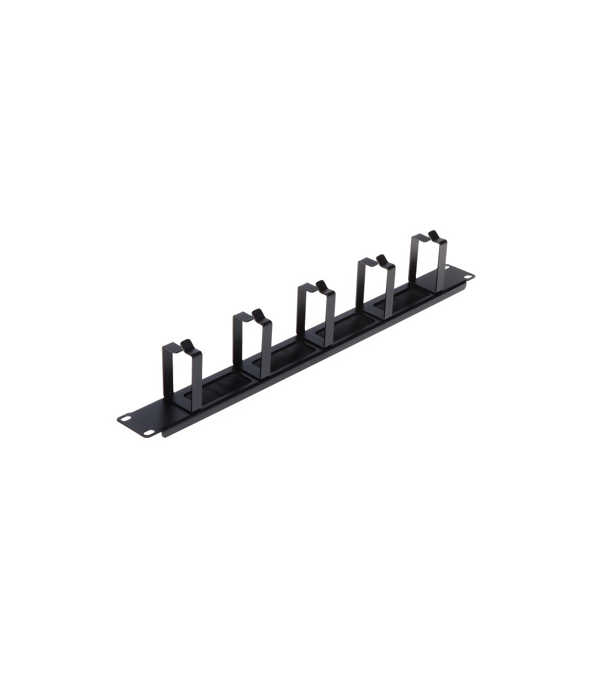 Organizador de cables con ganchos y cepillos 1U 19" EPRADO