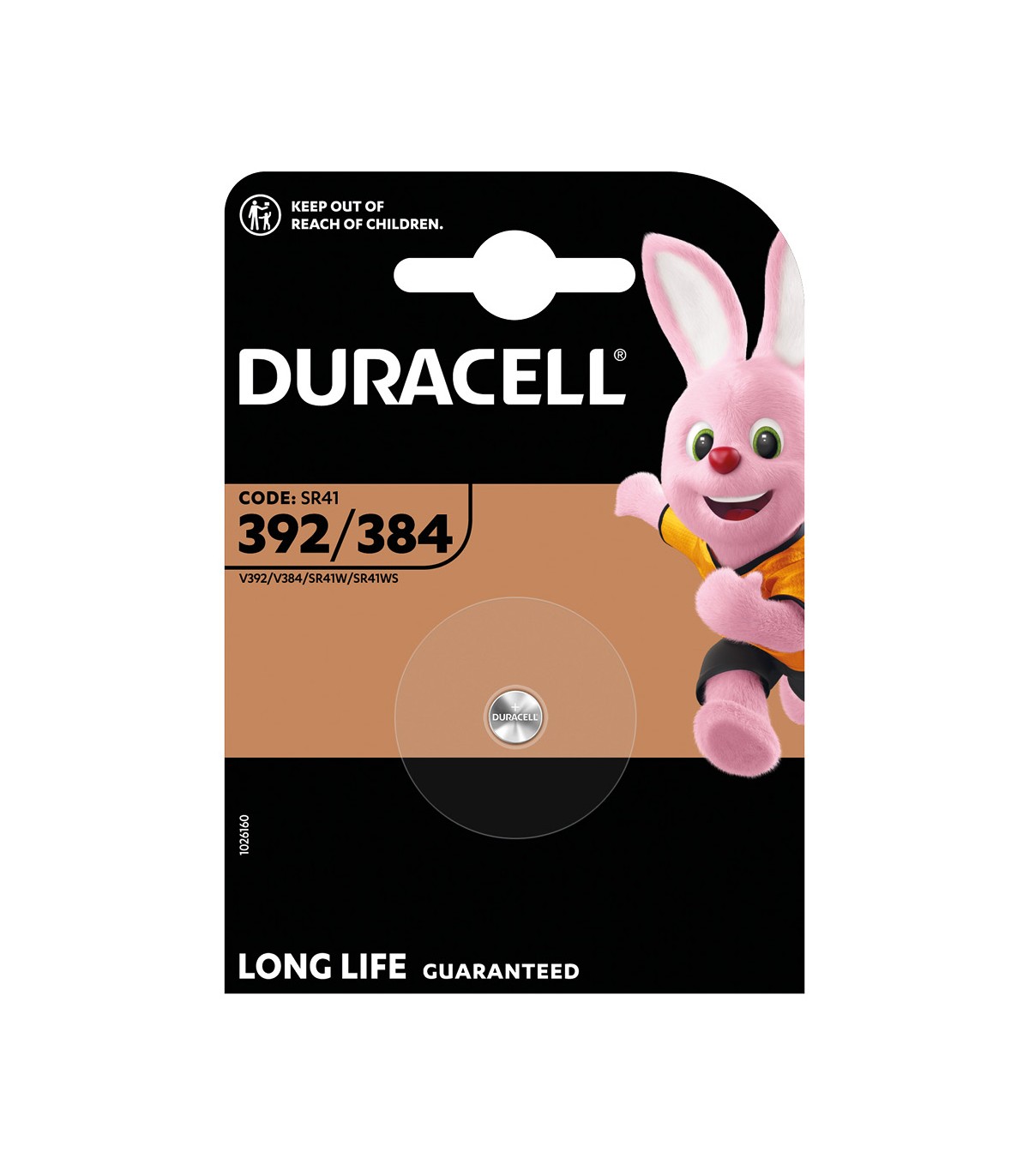 Pila Reloj Duracell 384/392 (SR41) Blister 1 uds.