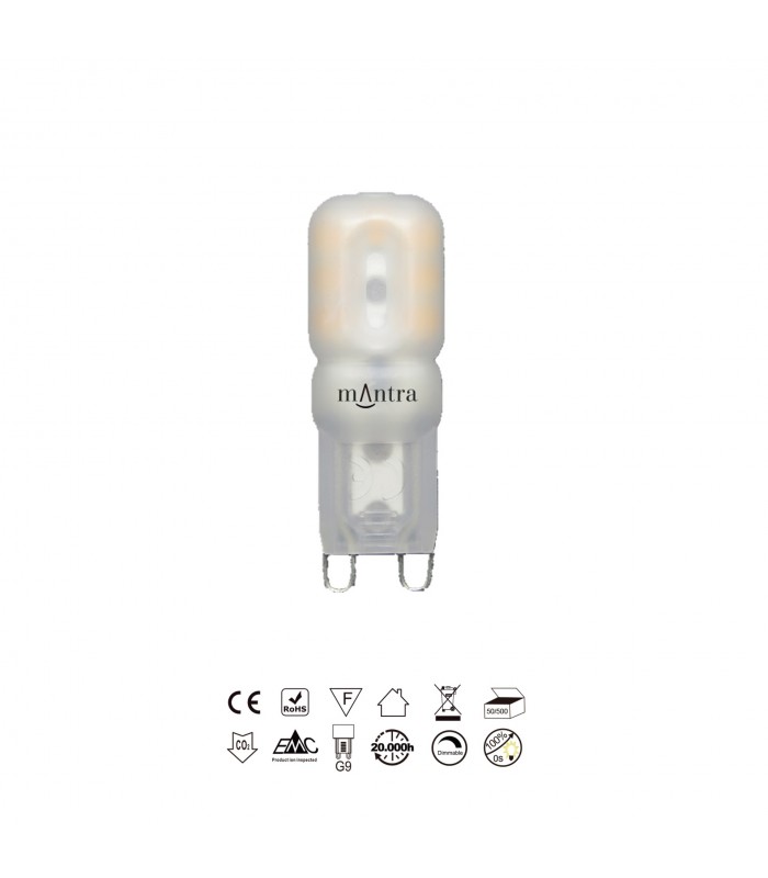 Bombilla Led G9 2.5W 220LM 360º IP20 Regulable