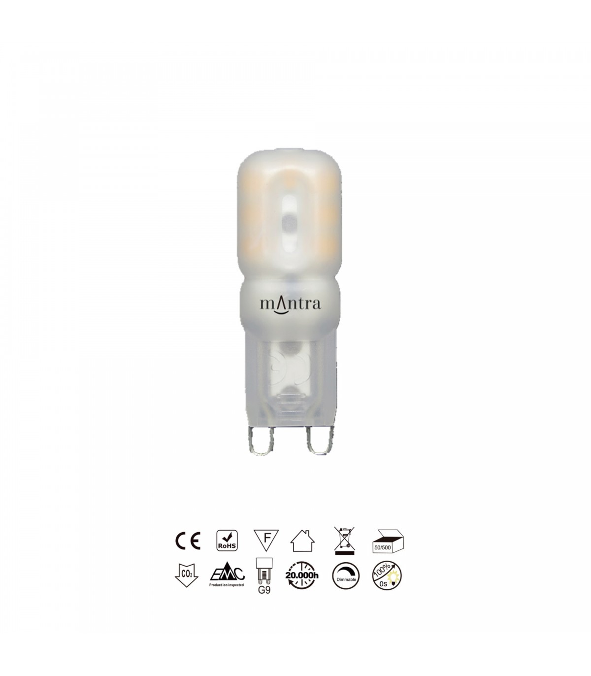 Bombilla Led G9 2.5W 220LM 360º IP20 Regulable