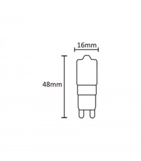 Bombilla Led G9 2.5W 220LM 360º IP20 Regulable