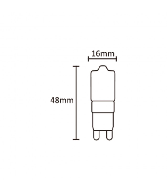 Bombilla Led G9 2.5W 220LM 360º IP20 Regulable