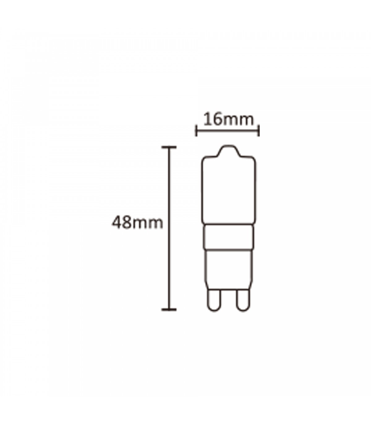 Bombilla Led G9 2.5W 220LM 360º IP20 Regulable