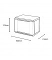 Armario RACK de Pared/Sobremesa 6U 19" NIMO -Montado-