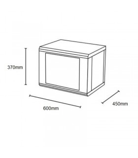 Armario RACK de Pared/Sobremesa 6U 19" EPRADO -Desmontado-