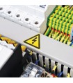 Señal riesgo eléctrico plástico adhesivo 52mm