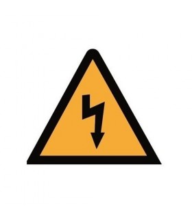 Señal riesgo eléctrico plástico adhesivo 210mm