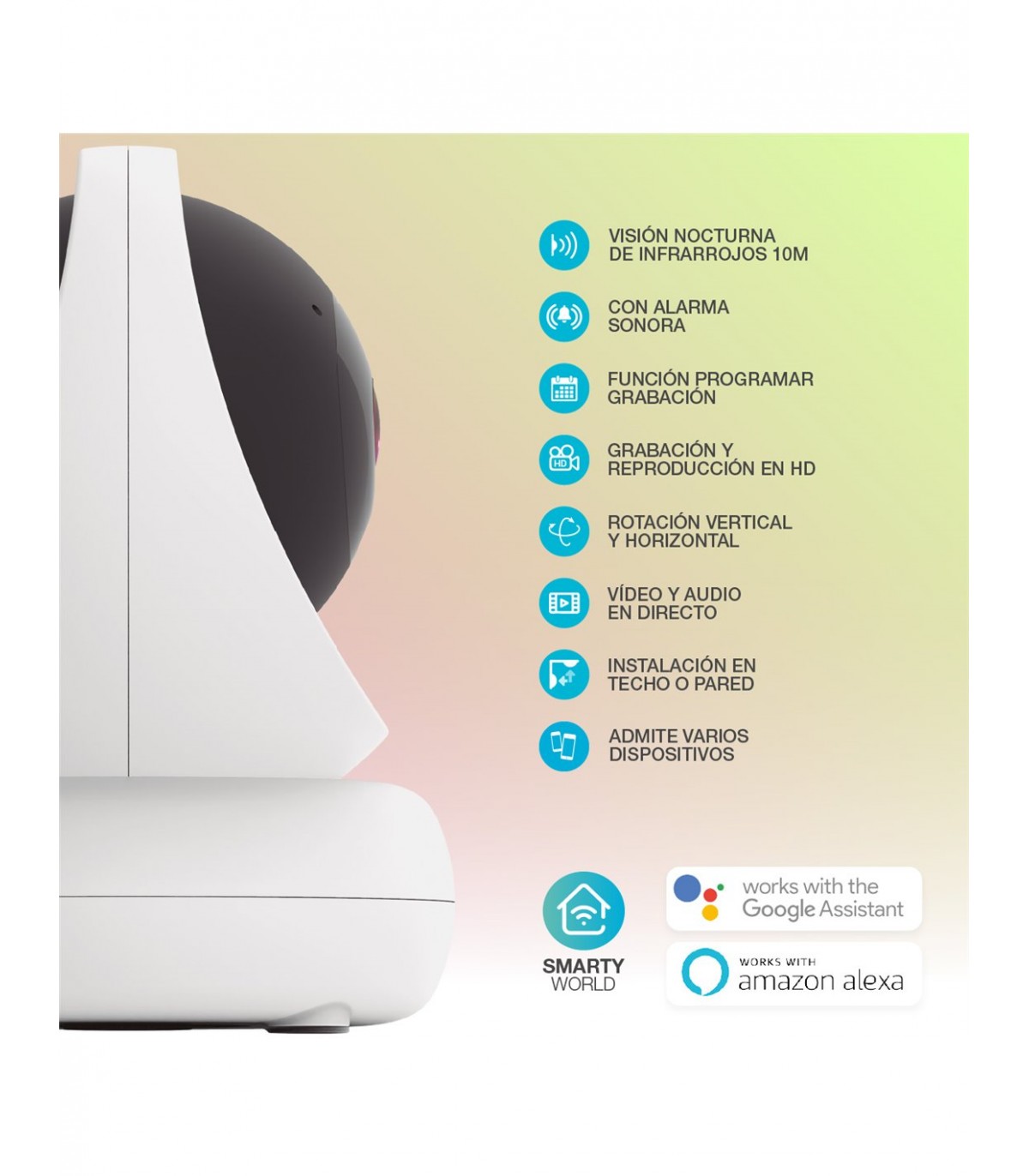 Cámara inteligente Calunda vía wifi 1080P-2MP