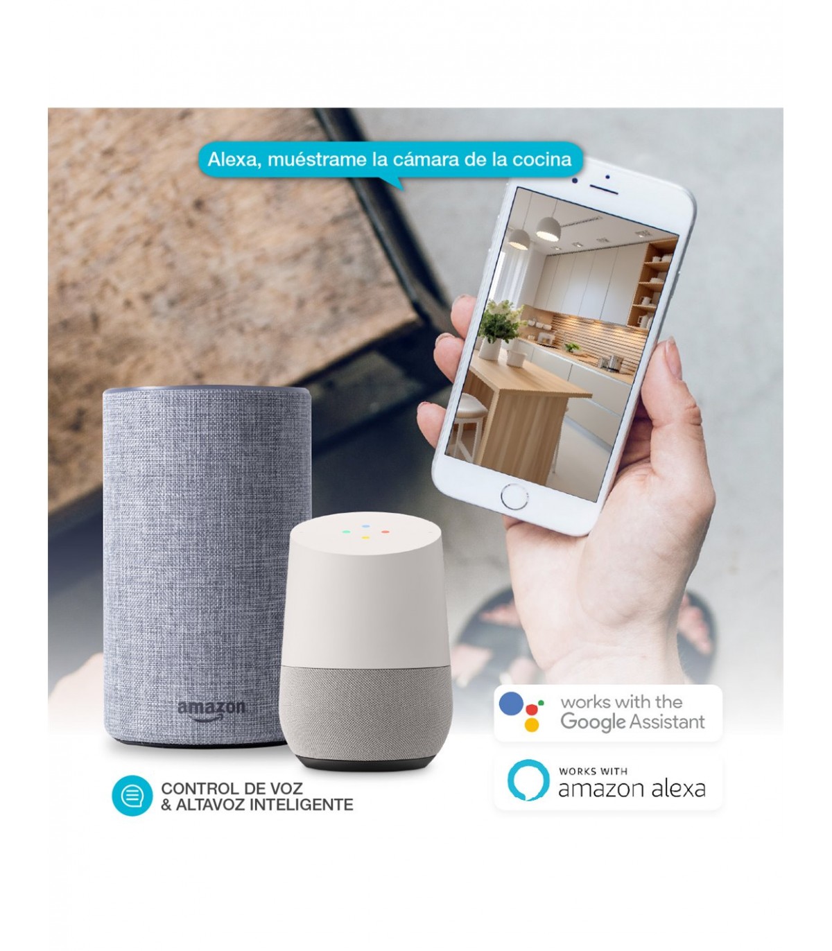Cámara inteligente Calunda vía wifi 1080P-2MP