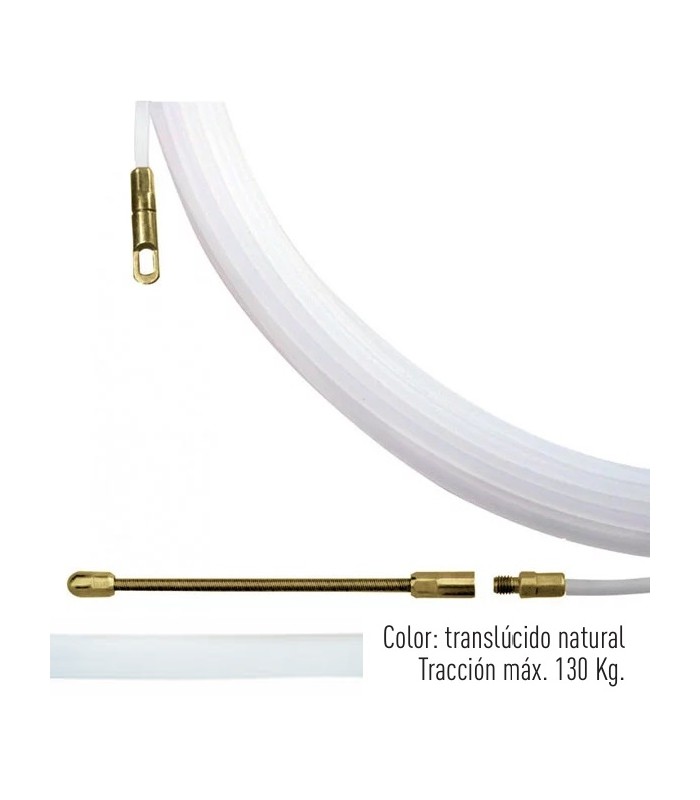 Guia Pasacables 73 Nylon Ø4mmx10M Punta Intercambiable