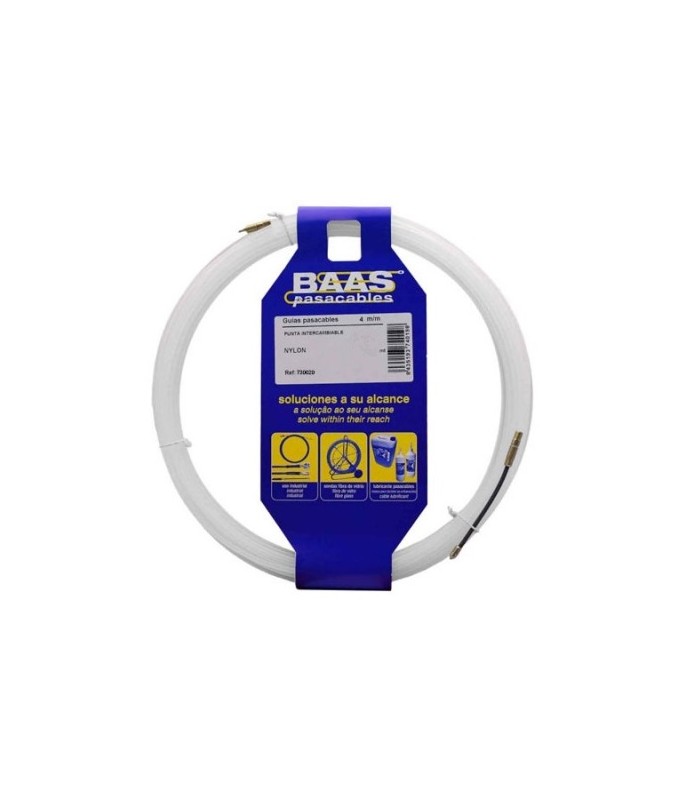 Guia Pasacables 73 Nylon Ø4mmx10M Punta Intercambiable