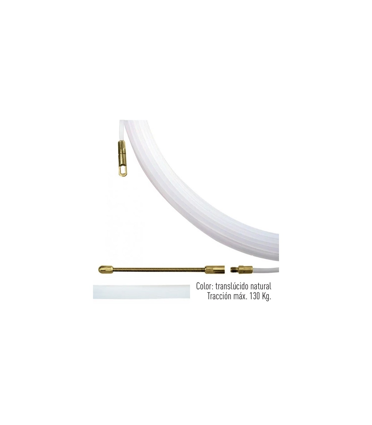 Guia Pasacables 73 Nylon Ø4mmx25M Punta Intercambiable