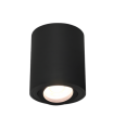 Aplique Basculante Superficie Redondo Negro GU10