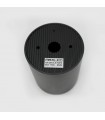 Aplique Basculante Superficie Redondo Negro GU10
