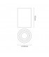 Aplique Basculante Superficie Redondo Blanco GU10