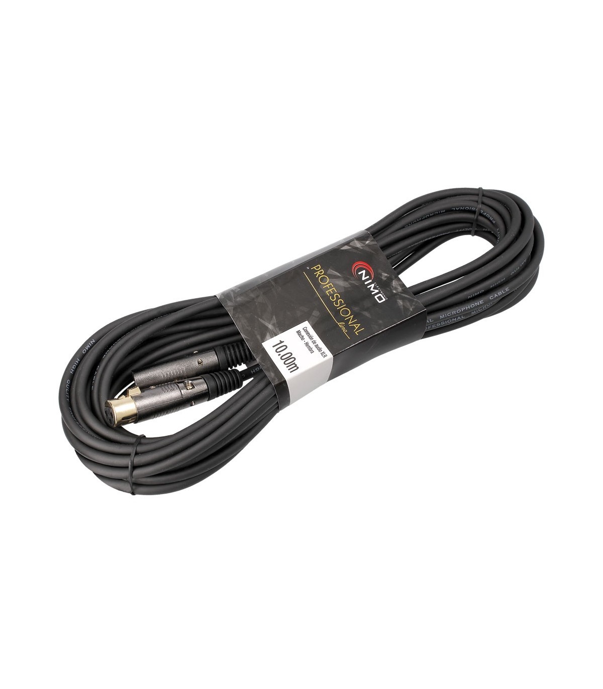 Conexión de audio XLR-Canon Macho - Hembra Balanceado 10 metros