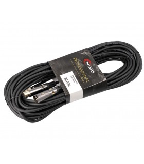 Conexión de audio XLR-Canon Macho - Hembra Balanceado 20 metros