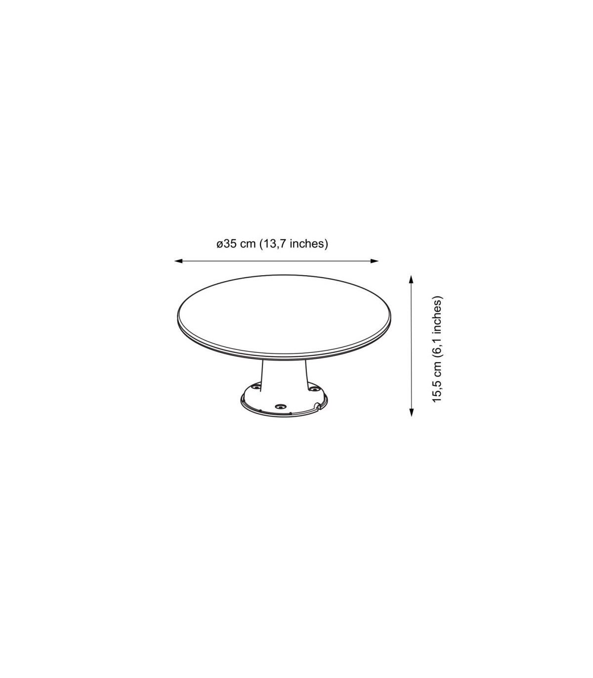 Antena TV amplificada para TDT, caravanas y embarcaciones Con Filtro 5G Lte