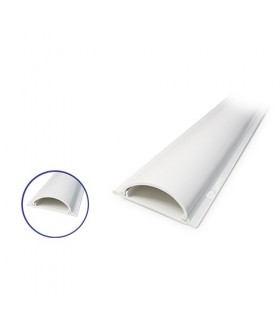Canal Suelo 25x90mm Adhesiva Blanca PVC 2m