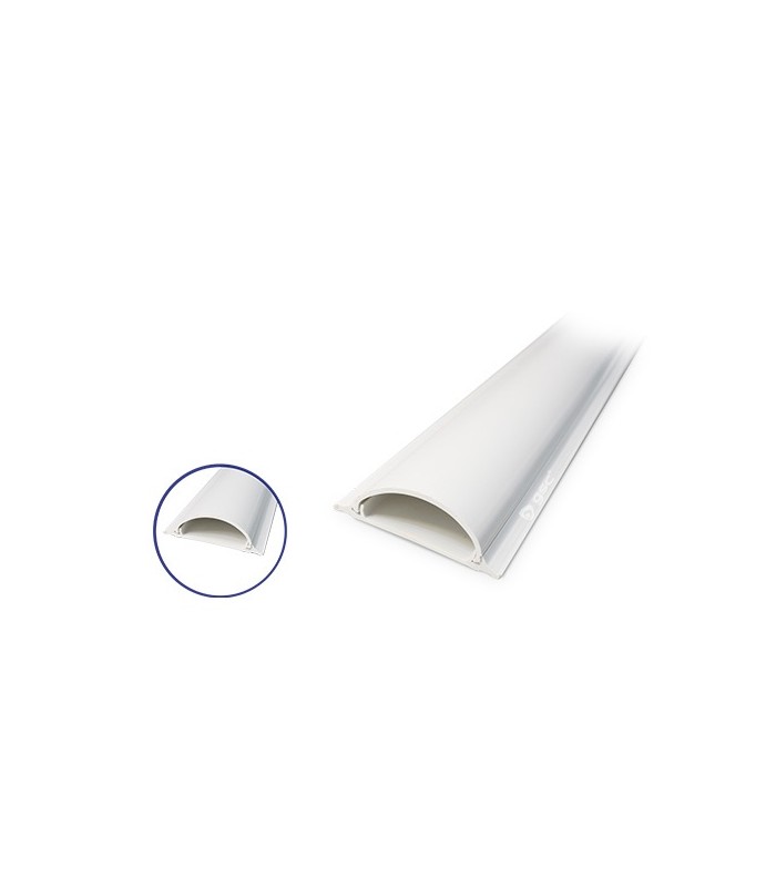Canal Suelo 25x90mm Adhesiva Blanca PVC 2m