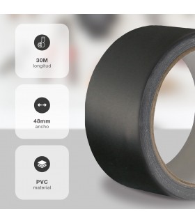 Cinta impermeable tuberías Negro 48mm 30 Metros