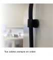 Abrazadera adhesiva para cable 1 orificio - 1 Unidad