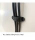 Abrazadera adhesiva para cable 3 orificios - 1 Unidad