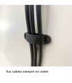 Abrazadera adhesiva para cable 3 orificios - 1 Unidad