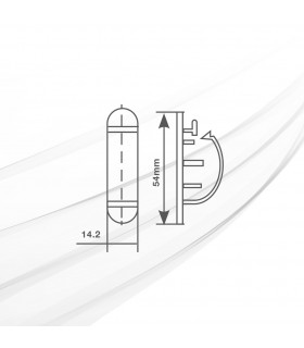 Abrazadera adhesiva para cable 3 orificios - 1 Unidad