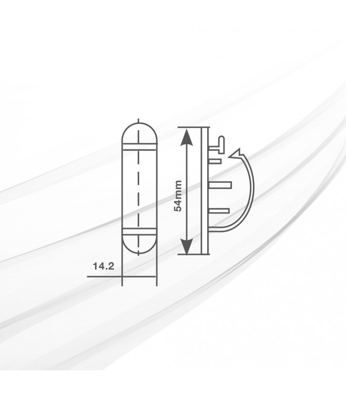 Abrazadera adhesiva para cable 3 orificios - 1 Unidad