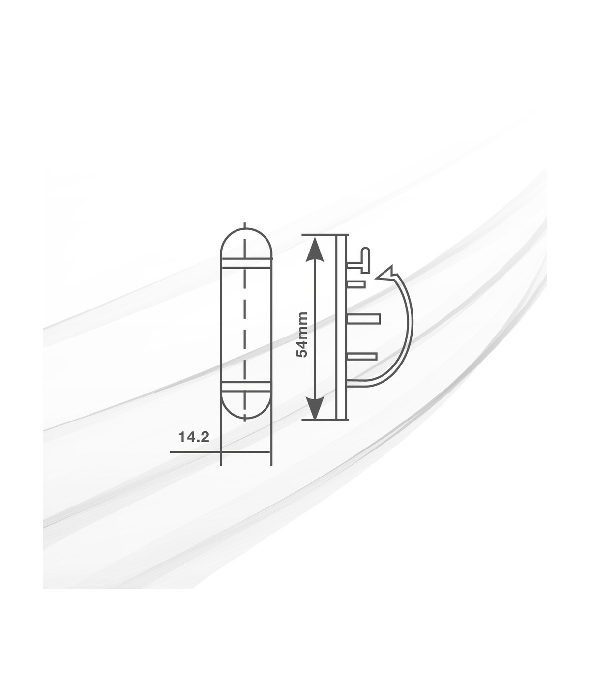 Abrazadera adhesiva para cable 3 orificios - 1 Unidad