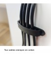 Abrazadera adhesiva para cable 6 orificios - 1 Unidad