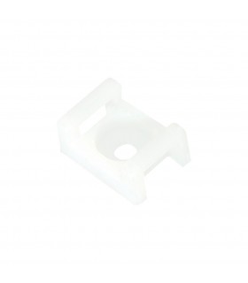 Soporte brida base roscable 4.5mm Blanco 100 Unidades