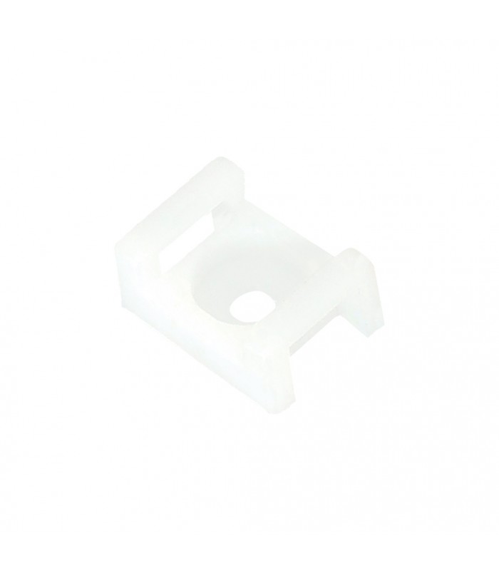 Soporte brida base roscable 4.5mm Blanco 100 Unidades