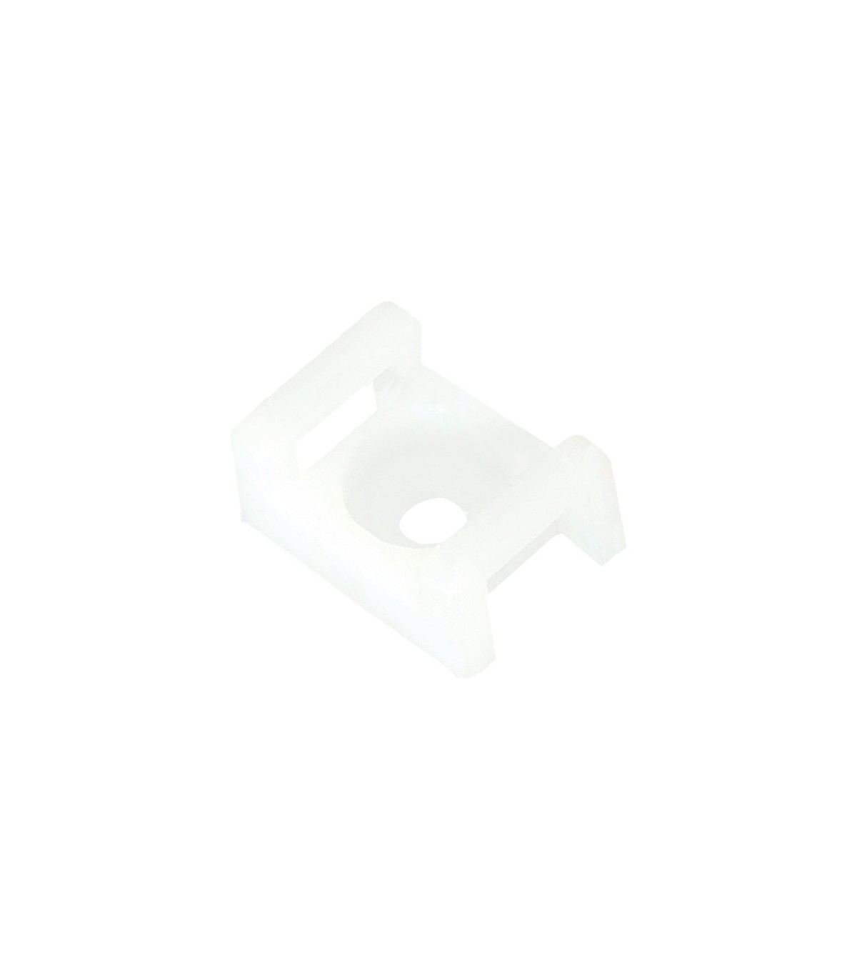 Soporte brida base roscable 4.5mm Blanco 100 Unidades