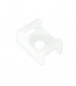 Soporte brida base roscable 6.8mm Blanco 100 Unidades