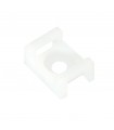 Soporte brida base roscable 6.8mm Blanco 100 Unidades