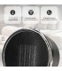 Calefactor Vertical Cerámico PANTU 1500W Negro