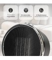 Calefactor Vertical Cerámico PANTU 1500W Negro
