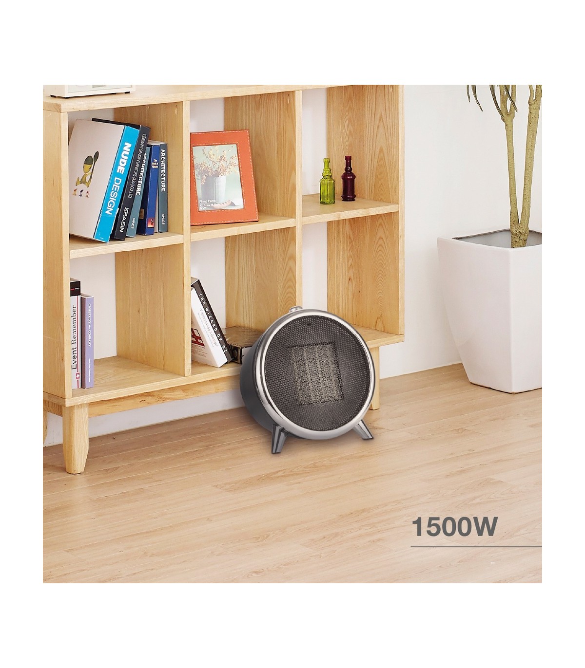 Calefactor Vertical Cerámico PANTU 1500W Negro