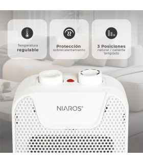 Calefactor Vertical Cerámico GONEN 1500W Blanco