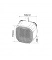 Calefactor Vertical Cerámico VEHNIA 1400W Gris Antracita
