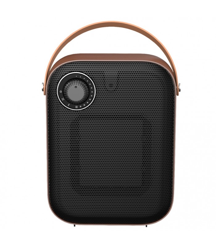 Calefactor Vertical Cerámico KOLHO 1500W Negro/Nogal
