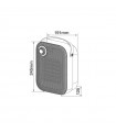 Calefactor Vertical Cerámico KOLHO 1500W Negro/Nogal