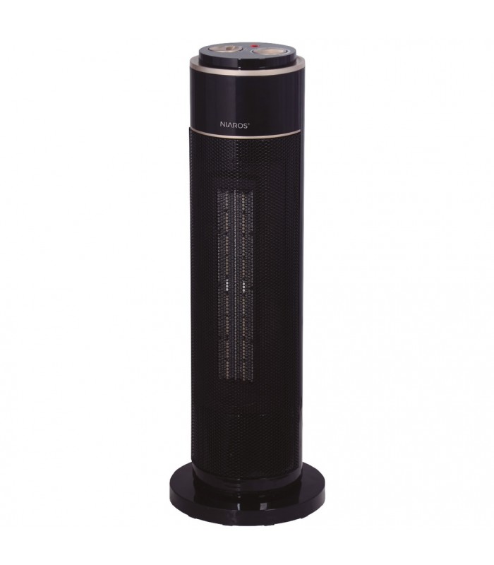 Calefactor Vertical Giratorio Cerámico RINNE 2000W Negro